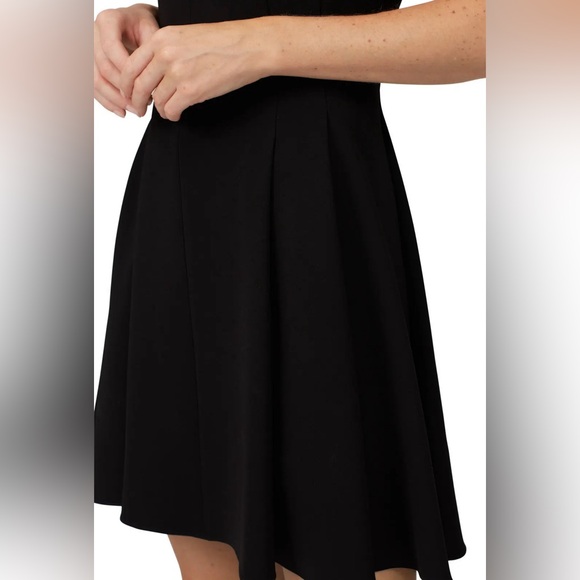 Theory Black Pleated Cap Sleeve Dress • size 4 - Picture 4 of 13